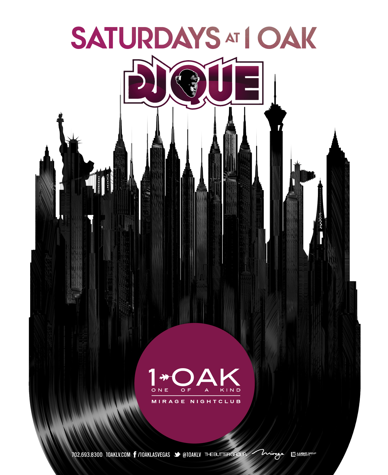 1 Oak Saturday nights with DJ Que