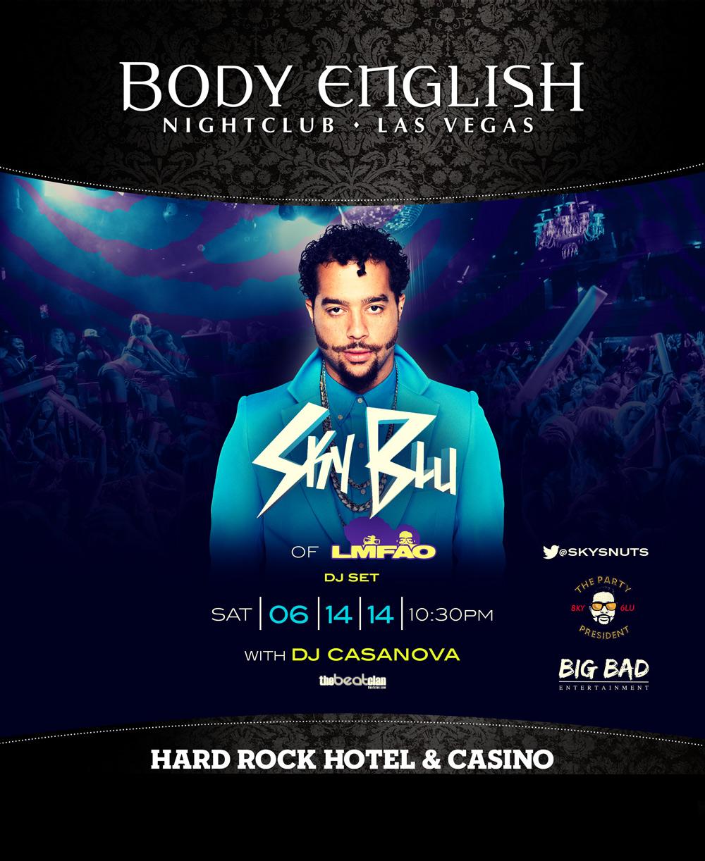 Body English Saturdays with Sky Blu of LMFAO