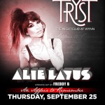 Alie Layus at Tryst