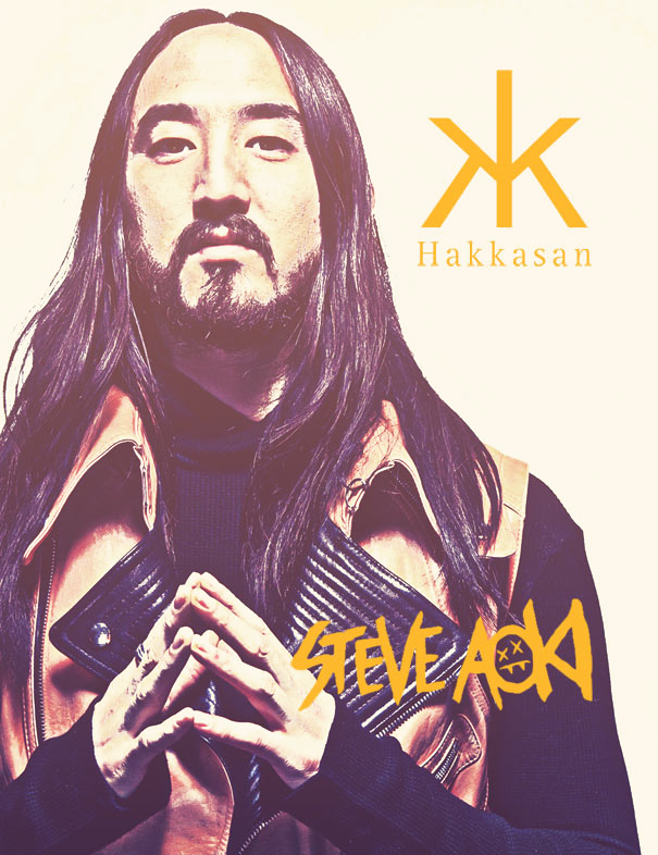 Steve Aoki with Fergie at Hakkasan