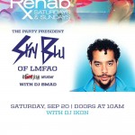 Sky Blu of LMFAO at Rehab