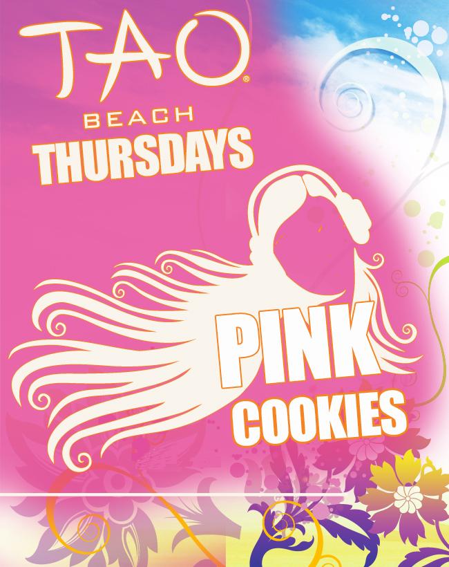 Pink Cookies at Tao Beach